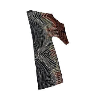 Freshine Abstract Kaleidoscope Print Tunic Top 38 Pit to Pit 54 Length